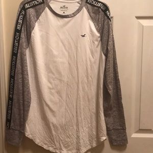 Long sleeve curved hem hollister